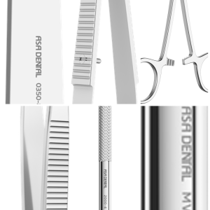 ASA DENTAL (Λαβή Νυστεριού + Ψαλίδι Westcott + Halstead-Mosquito + Λαβίδα Semken-Taylor + Κοχλιάριο Hemingway + Molt)