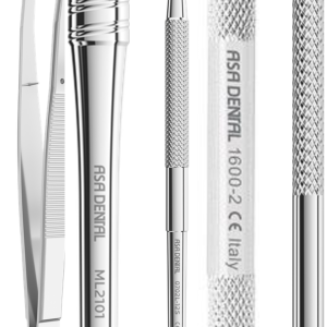 ASA DENTAL (x2) Βαμβακολαβίδες + Λαβή Κατόπτρου + Περιοδοντική Μύλη + Εργαλείο Διαμόρφωσης + Λαβή Σιλικόνης